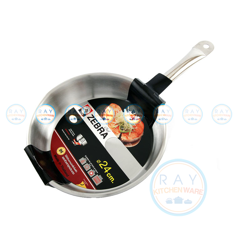 กระทะด้าม 24 ซม.รุ่น Chef ตราหัวม้าลาย