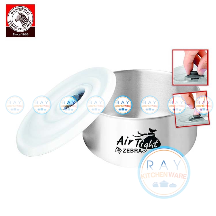 โถสแตนเลส 10 x 6 รุ่น Airtight ตราหัวม้าลาย