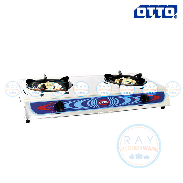 เตาแก๊สสแตนเลส หัวคู่ GS-852 ตราออตโต้ OTTO