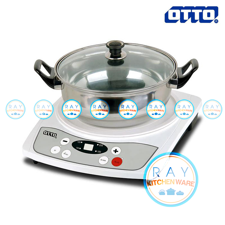 เตาแม่เหล็กไฟฟ้า Induction พร้อมหม้อชาบู GI-821 ตราออตโต้ OTTO