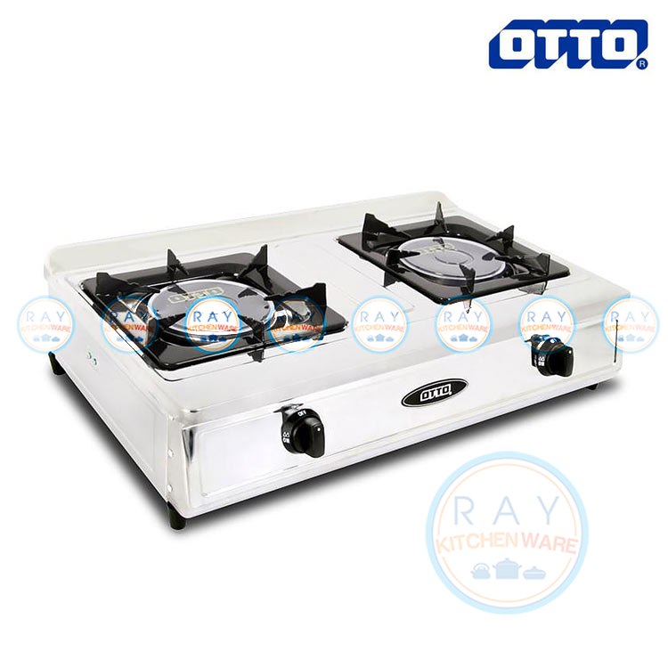 เตาแก๊สอินฟาเรด หัวคู่ GS-868 ตราออตโต้ OTTO