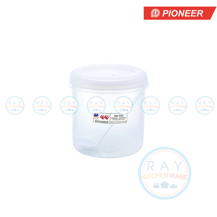 โหลพลาสติก ฝาปิด 3350 มล.พร้อมช้อน ตราไพโอเนีย Pioneer