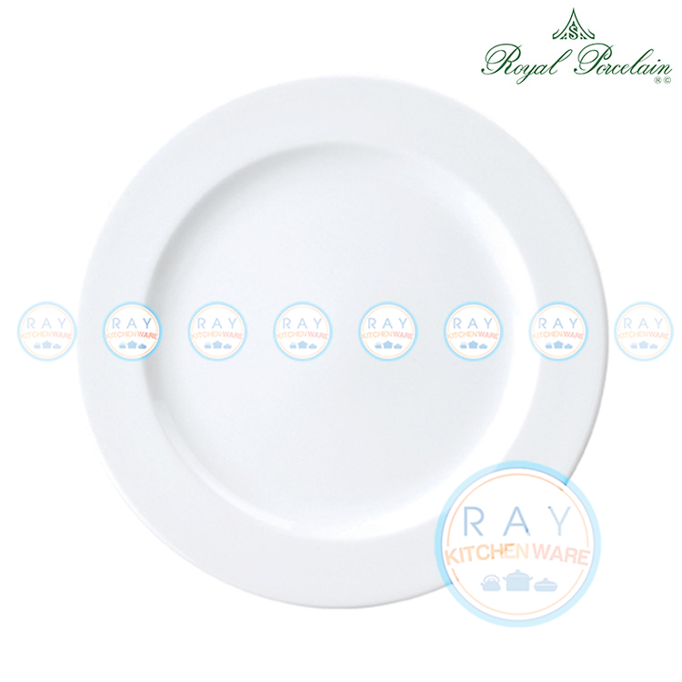 จานตื้นเซรามิก 14 นิ้ว #0999 ตรารอยัล พอร์ซเลน(Royal Porcelain)