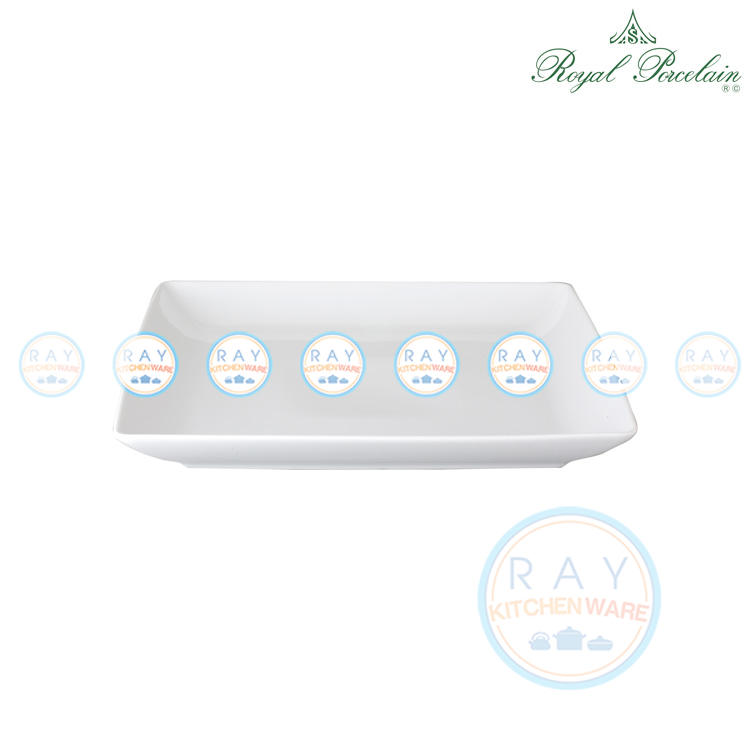 จานเหลี่ยมเซรามิก 30 ซม #4107 ตรารอยัล พอร์ซเลน(Royal Porcelain)