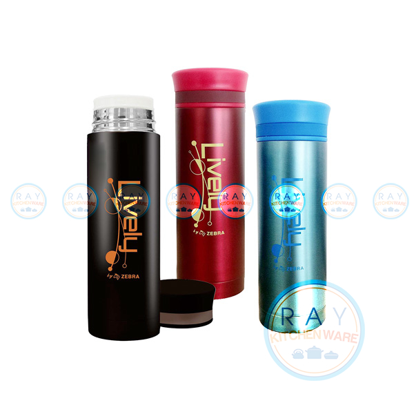 กระบอกน้ำสุญญากาศ 0.3 ลิตร Lively ตราหัวม้าลาย-12357 กระบอกน้ำสุญญากาศ 0.3 ลิตร Lively ตราหัวม้าลาย-12357