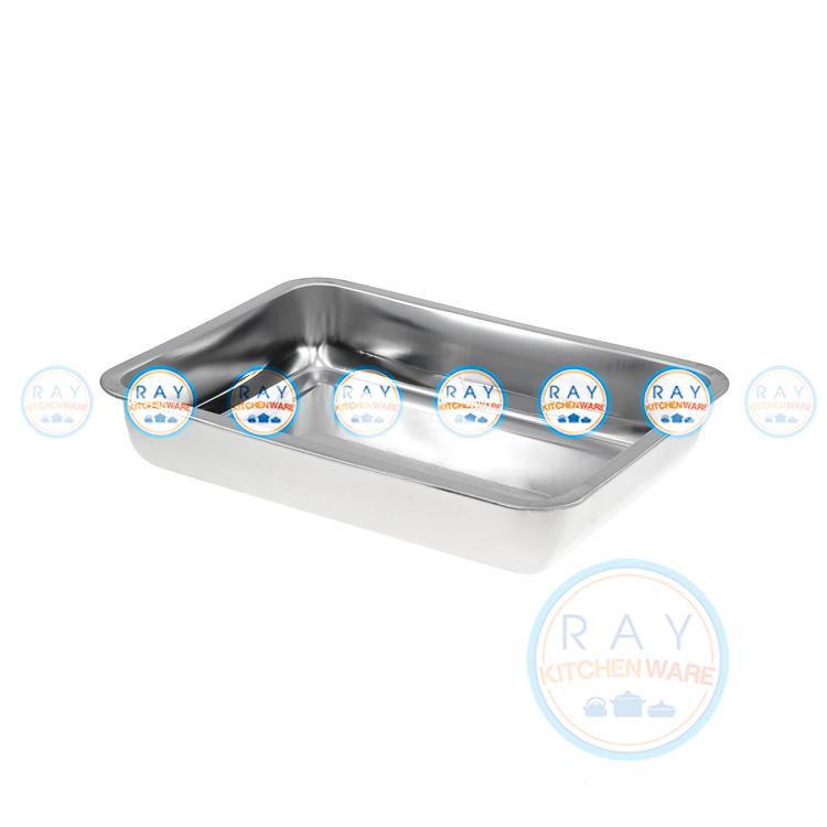 อ่างอาหารสแตนเลส ลึก 50x35x7 ซม.รุ่นคุ้มค่า-13667
