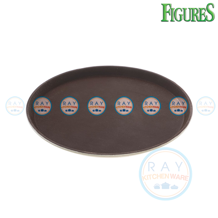 ถาดเสริฟกันลื่น ทรงกลม 14 นิ้ว(CT1400) ตรา Figures