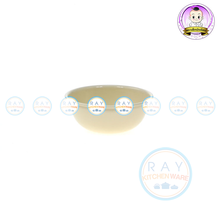 ถ้วยข้าวต้มเคลือบสีแฟนซี 12 ซม ตรานักเรียน