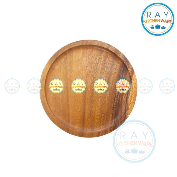 ถาดกลมไม้จามจุรี 8.5 นิ้ว (Lj0076)