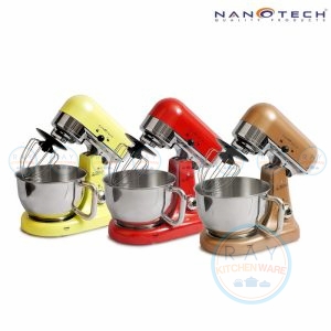 เครื่องผสมอาหาร 5 ลิตร NT-3050 Nanotech มี 3 สี เหลือง แดง น้ำตาล