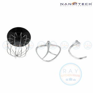 เครื่องผสมอาหาร 5 ลิตร NT-3050 Nanotech พร้อมด้วยหัวตี 3 แบบ (หัวตะกร้อ หัวตะขอ หัวใบพาย)