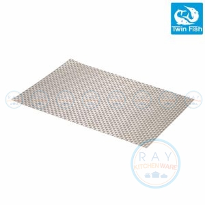 เสื่อรองจาน สีเงิน ppm113 Twin-Fish