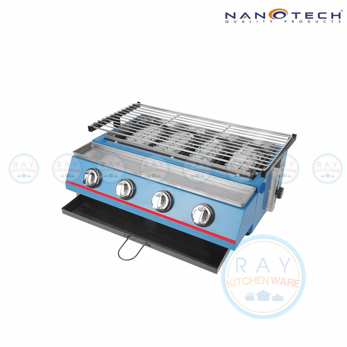 เตาปิ้งย่างแก๊ส 4 หัวเตา K-222 นาโนเทค Nanotech เตาปิ้งย่างแก๊ส 4 หัวเตา K-222 นาโนเทค Nanotech