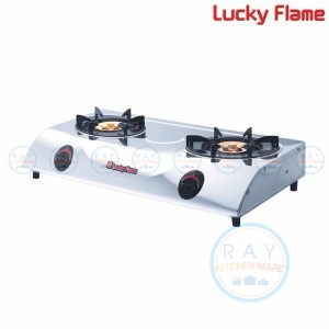 Lucky Flame เตากล่องคู่สแตนเลส LFO-2002SS