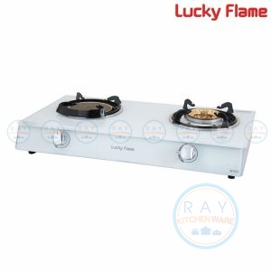Lucky Flame เตากล่องคู่หน้ากระจกนิรภัย AG-2102S