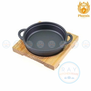 กระทะร้อนกลมสองหู 18 x 18 ซม. YY2219 Phoenix