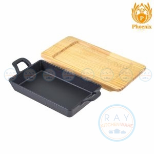 กระทะร้อน 2 หู 12 x 20 ซม. YY087-1 Phoenix