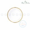 จานตื้นขาววนทอง 6 นิ้ว 0204 Royal Porcelain