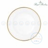 จานตื้นขาววนทอง 9.25 นิ้ว 0202 Royal Porcelain