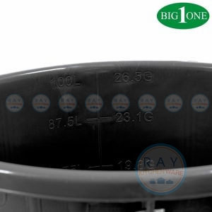 ถังน้ำพลาสติกสีดำ 100 ลิตร 5100 Big One