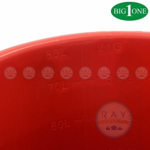 ถังน้ำพลาสติกสีแดง 80 ลิตร 5080 Big One