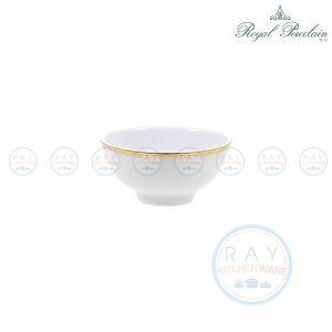 ถ้วยข้าวต้มขาววนทอง 4.5 นิ้ว 4018 Royal Porcelain