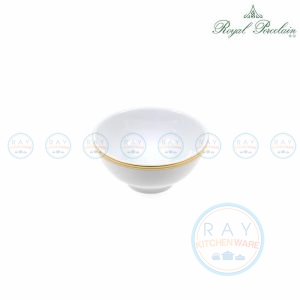 ถ้วยข้าวต้มขาววนทอง 4.5 นิ้ว 4018 Royal Porcelain