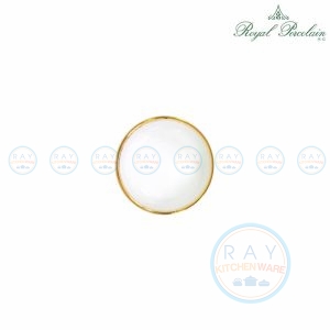 ถ้วยข้าวต้มขาววนทอง 4 นิ้ว 4007 Royal Porcelain