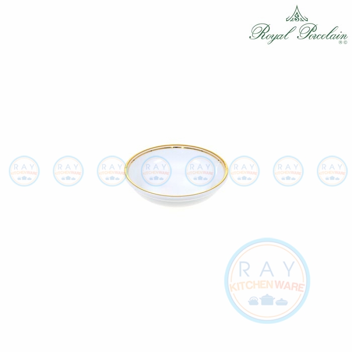 ถ้วยข้าวต้มขาววนทอง 4 นิ้ว 4007 Royal Porcelain ถ้วยข้าวต้มขาววนทอง 4 นิ้ว 4007 Royal Porcelain