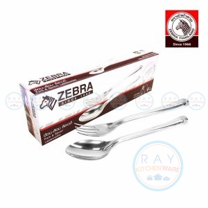 ช้อนส้อม ลีลาวดี แพ็ค 6 คู่ ตราหัวม้าลาย Zebra