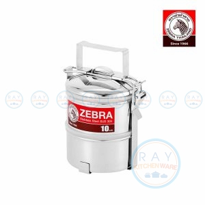 ปิ่นโต 10 ซม. 2 ชั้น Airtight II ตราหัวม้าลาย Zebra