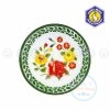 ถาดเคลือบลายดอก สีเขียว 45 ซม. ตรากระต่าย (Rabbit)