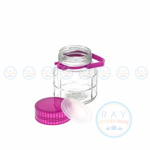 โหลแก้วหูหิ้วฝาม่วง 1 ลิตร CL Glassware