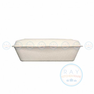 GRACZ B001 กล่องอาหารชานอ้อย 7 นิ้ว 600 มล. (50ชิ้น) (เกรซ Simple)