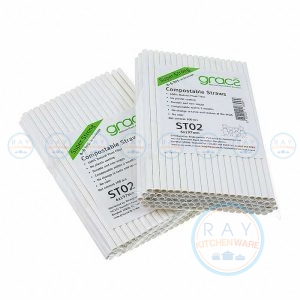 GRACZ Classic ST02 หลอดกระดาษ 20 ซม. (100ชิ้น)(เกรซ)
