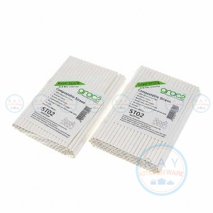 GRACZ Classic ST02 หลอดกระดาษ 20 ซม. (100ชิ้น)(เกรซ)