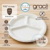 GRACZ P007 จานกระดาษ 3 หลุม 10 นิ้ว