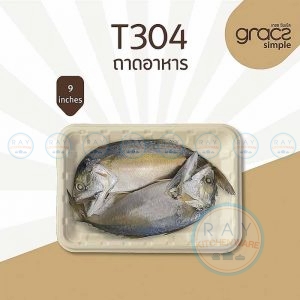 GRACZ T304 ถาดกระดาษเหลี่ยม 9 นิ้ว