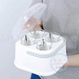 ชุดเครื่องปรุง 4 ช่อง Seasoning SET 5069 Micronware Superlock