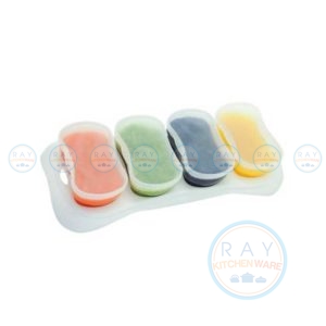 กล่องเก็บอาหารเสริม 4 ออนซ์ (4ใบ) พร้อมถาด N280 แนนนี่ Nanny