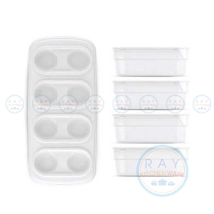 กล่องเก็บอาหารเสริม 4 ออนซ์ (4ใบ) พร้อมถาด N280 แนนนี่ Nanny