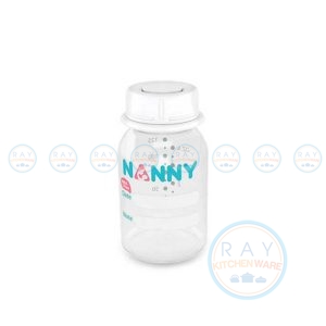 Nanny ขวดเก็บน้ำนม 4 ออนซ์ (125 มล) 6 ขวด พร้อมถาด S6-2202 แนนนี่