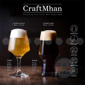 แก้วคราฟต์เบียร์ 390,565 ml (6ใบ) Craftmhan 1529B14,1B23220 โอเชียน Ocean