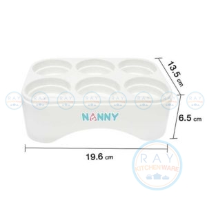 ถาดคว่ำขวดนม 6 ช่อง N217 แนนนี่ Nanny