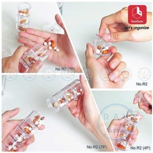 ตลับใส่ยา 4 ชั้น พลาสติกใส R2(4P) Box Box