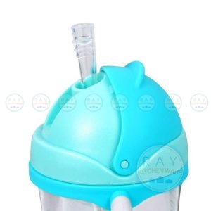 แก้วหัดดื่มมีหลอด 7 ออนซ์(220มล) Tritan หร้อมหูจับ N5732 แนนนี่ Nanny